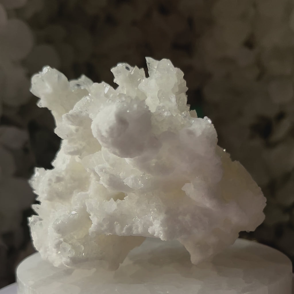 White Aragonite Cluster