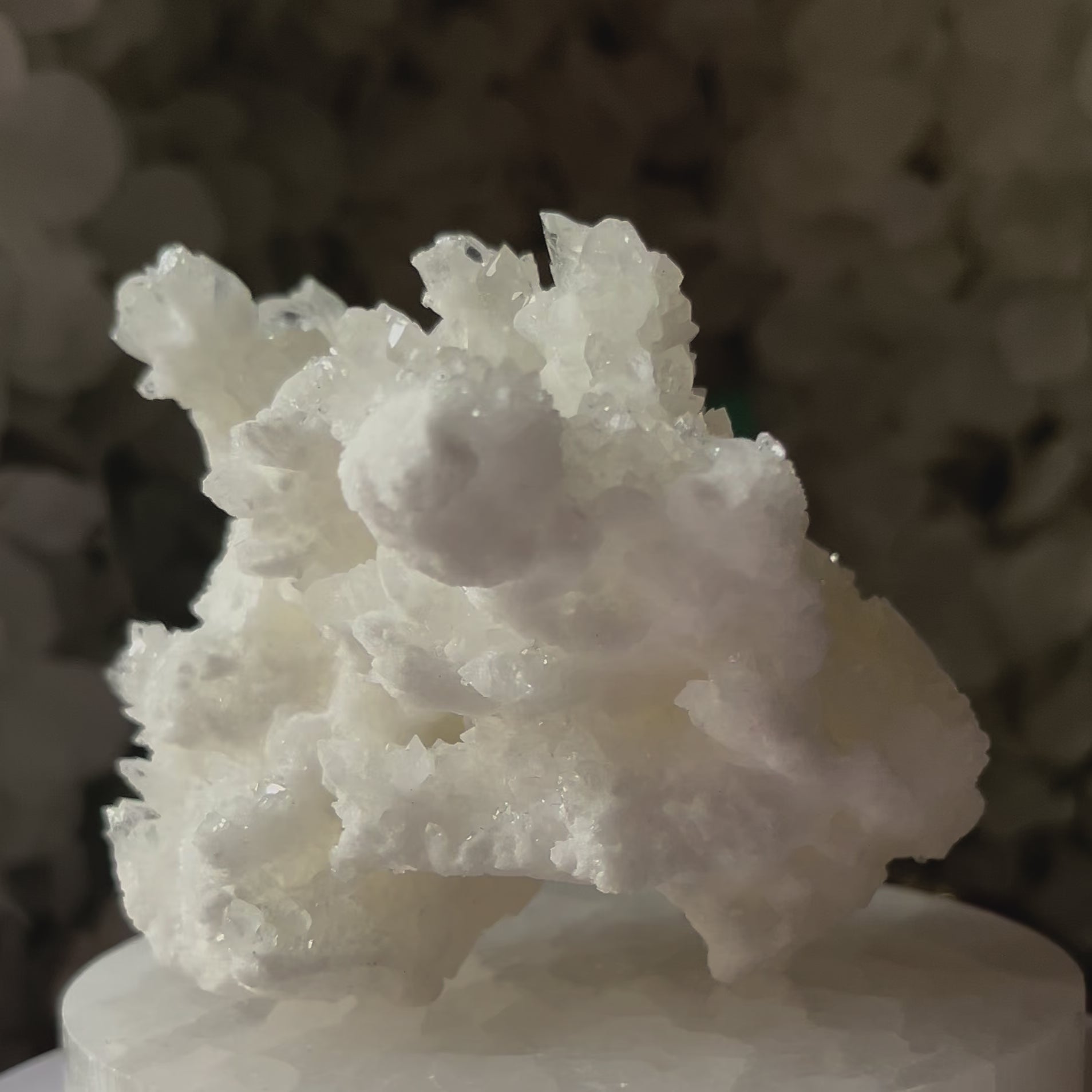 White Aragonite Cluster