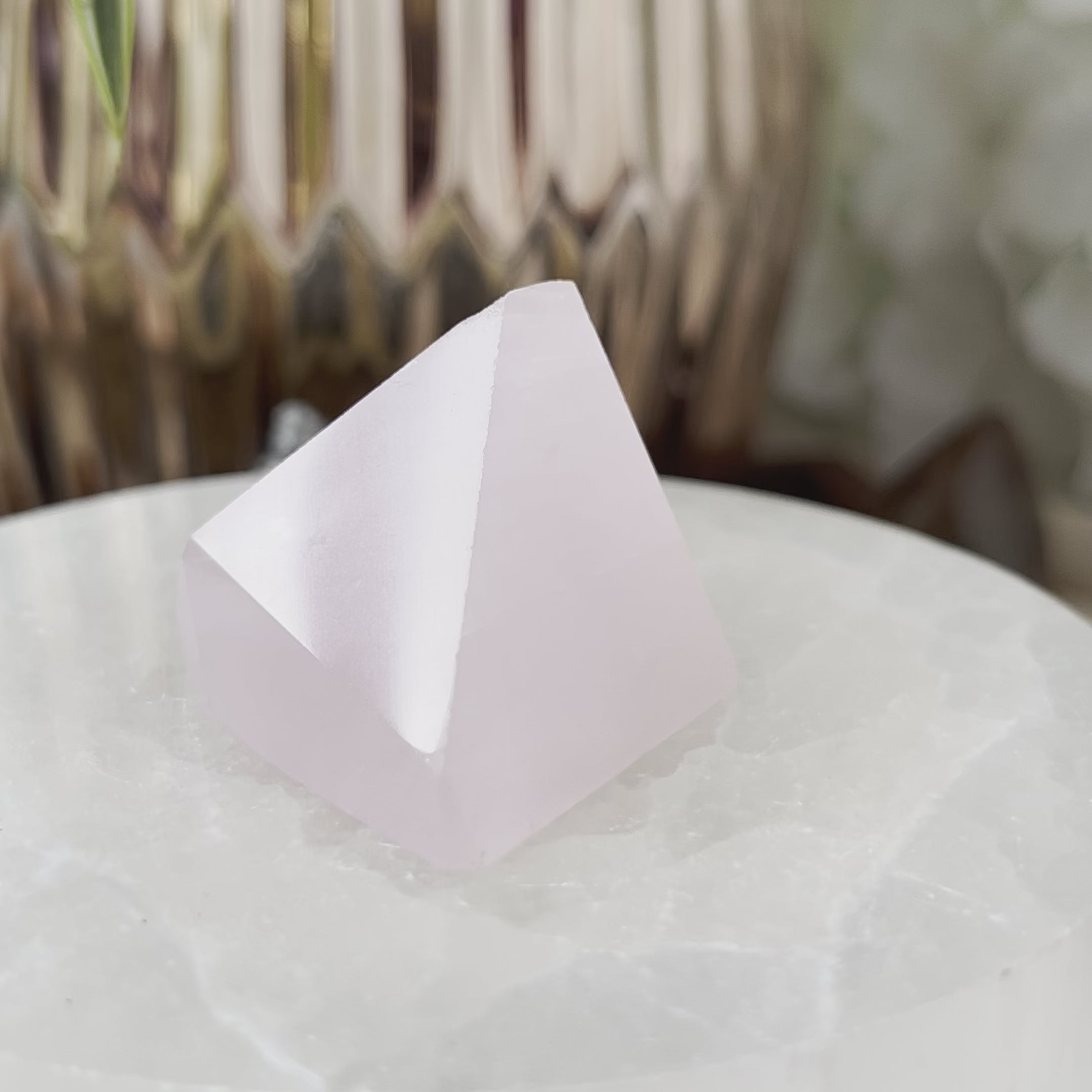 Rose Quartz Faceted Freeform - Universal & Unconditional Love