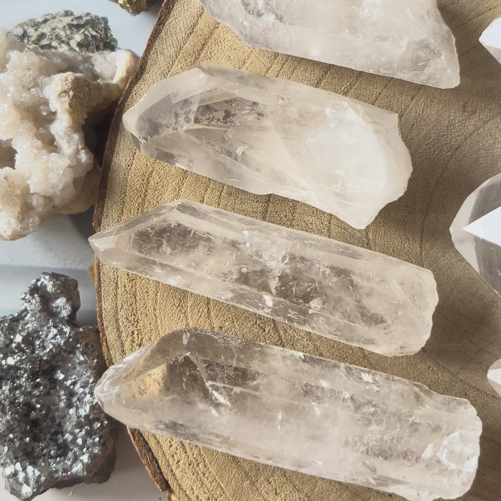 Rock Crystal (Quartz) Rough Points (6cm - 7.5cm) - Intuition & Wisdom