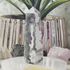 Moss Agate Obelisk- Optimism & Courage