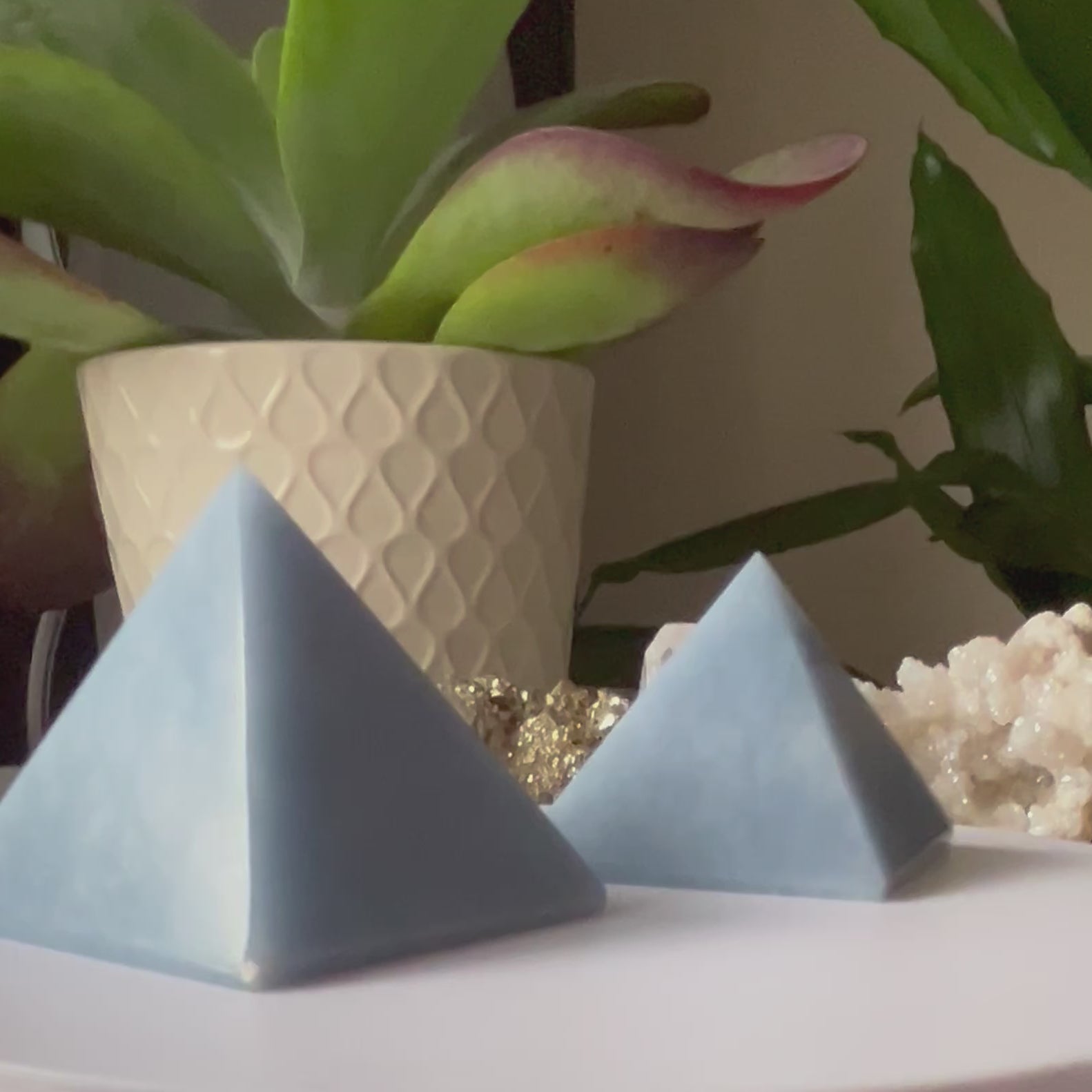 Angelite Pyramid  - Angelic Connection & Harmony