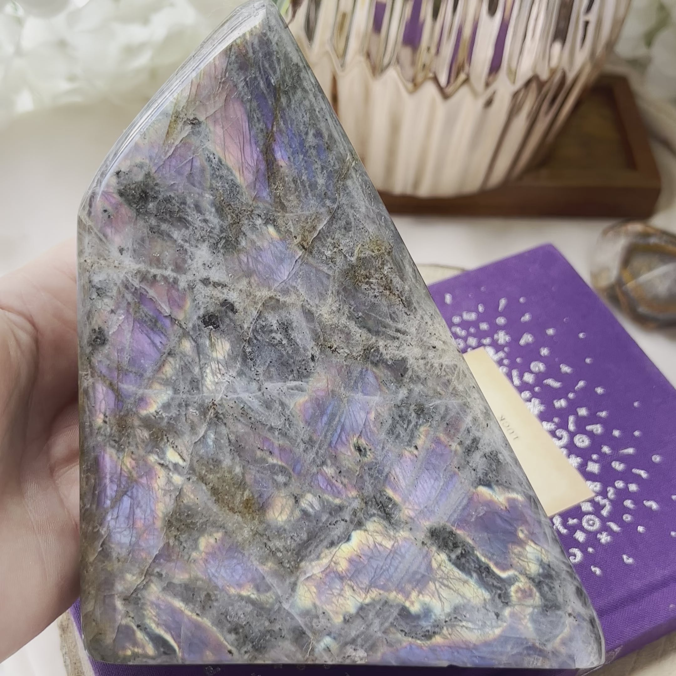 Labradorite Freeform (Purple Flash) - Magic & Clairvoyance