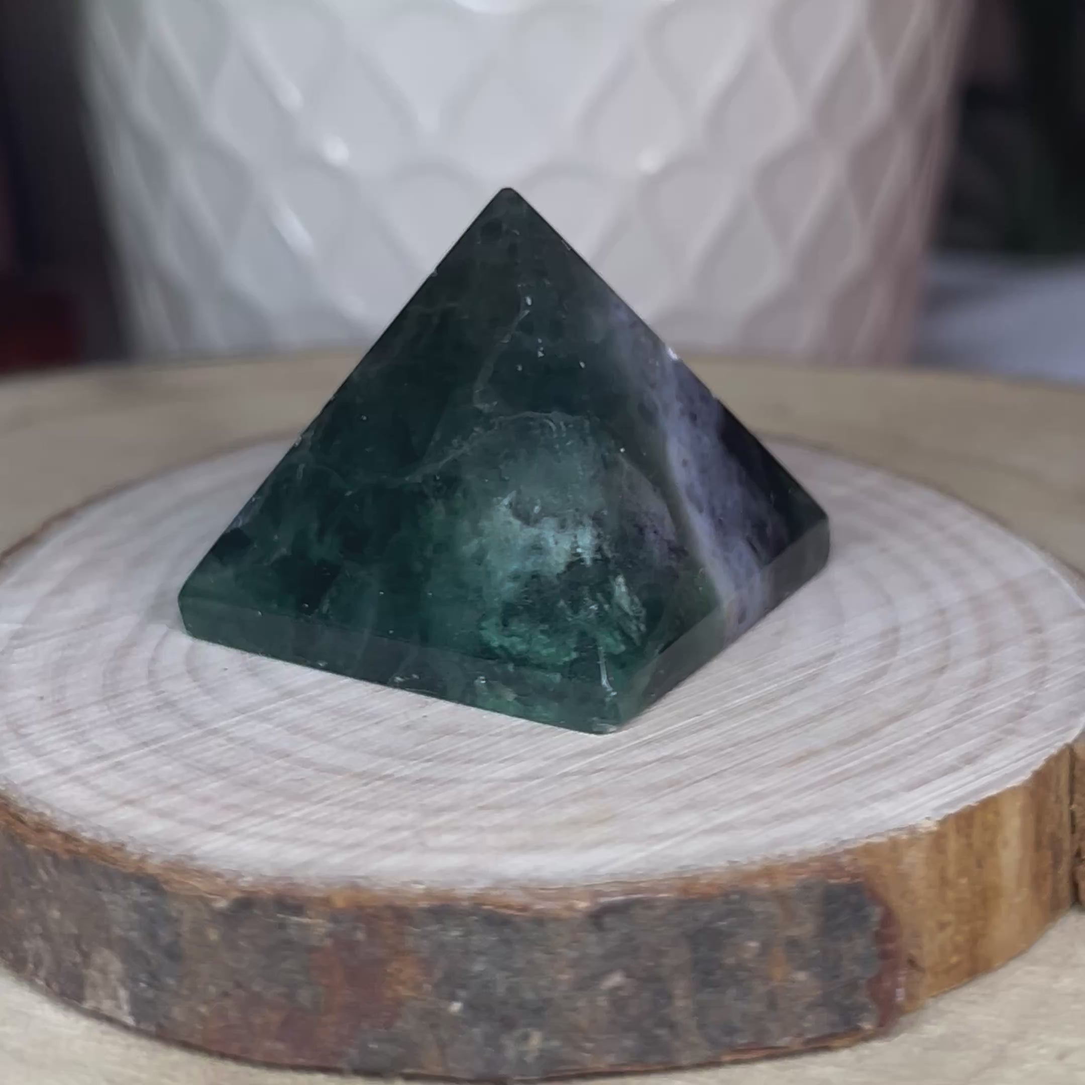 Fluorite Pyramid - Intuition & Protection