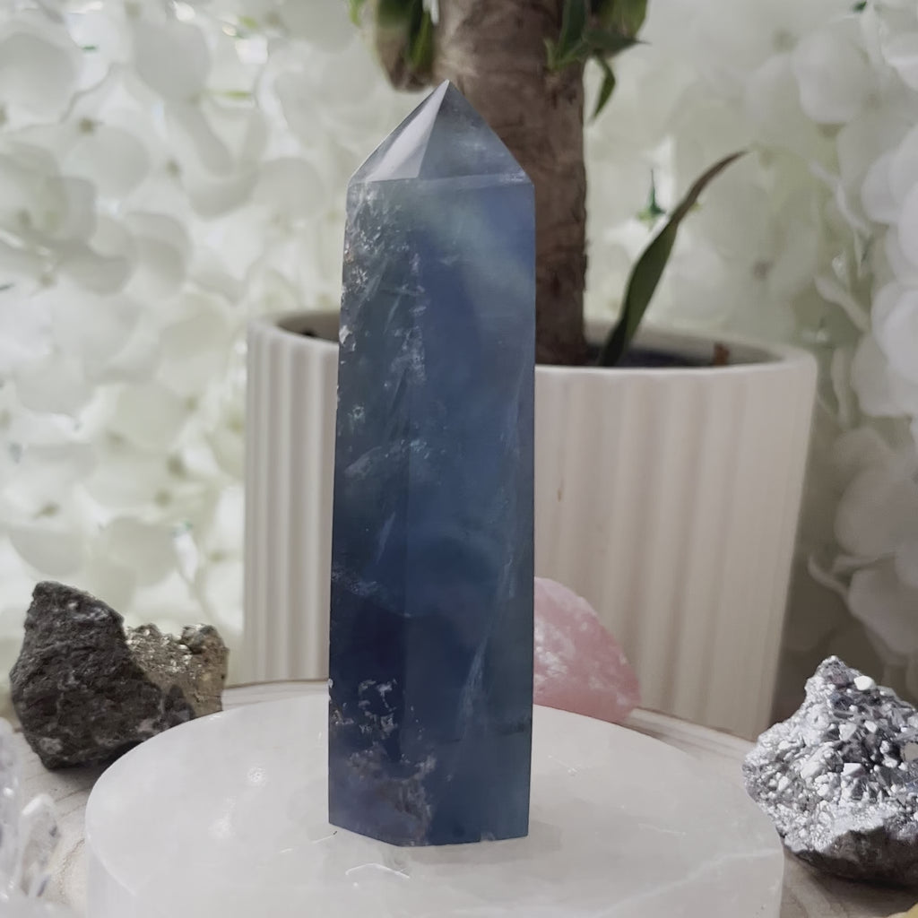 Blue Fluorite Point