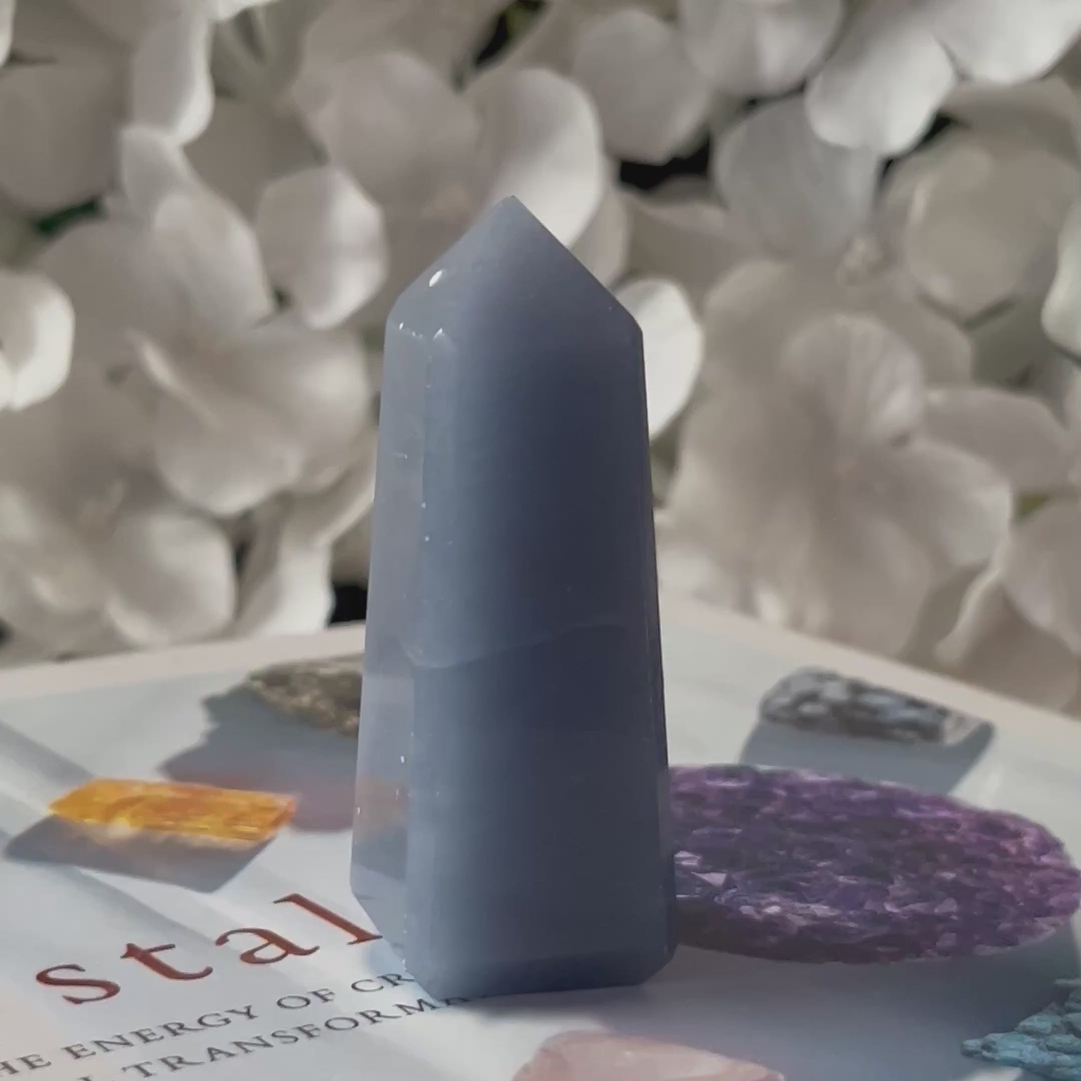Angelite Obelisk - Angelic Connection & Harmony