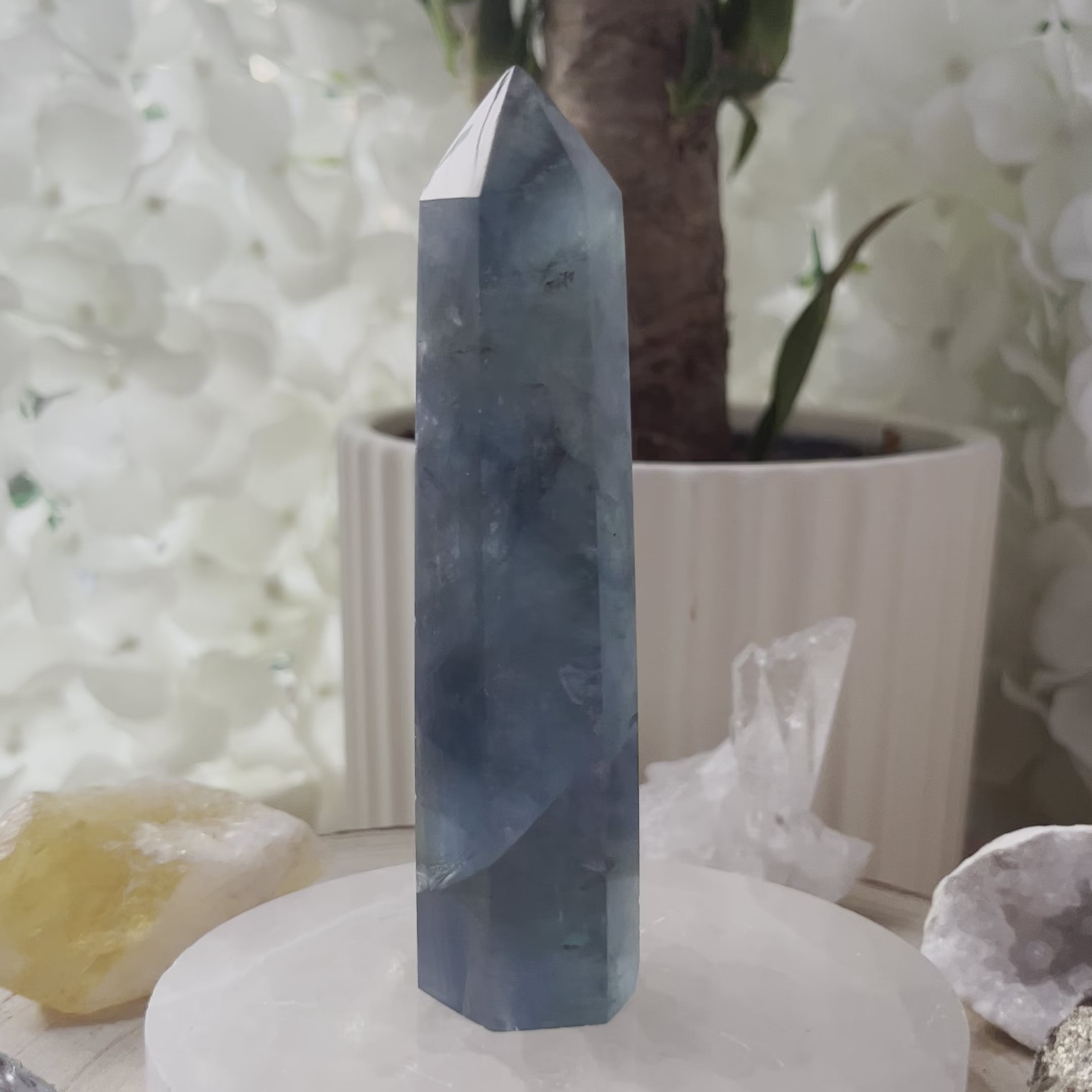 Blue Fluorite Point
