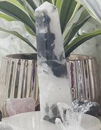 Moss Agate Obelisk- Optimism & Courage