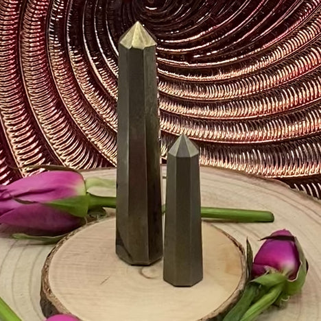 Pyrite Polished Point - Success & Prosperity