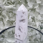 Snow Agate Obelisk - Mental Clarity & Grounding