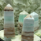 Caribbean Calcite Obelisk - Spiritual Growth & Self-Confidence