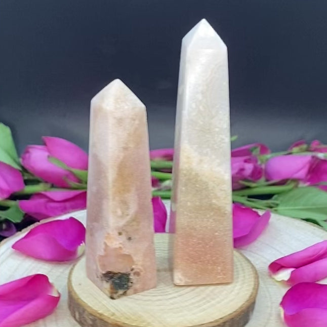 Pink Amethyst Obelisk - Emotional Healing & Wisdom