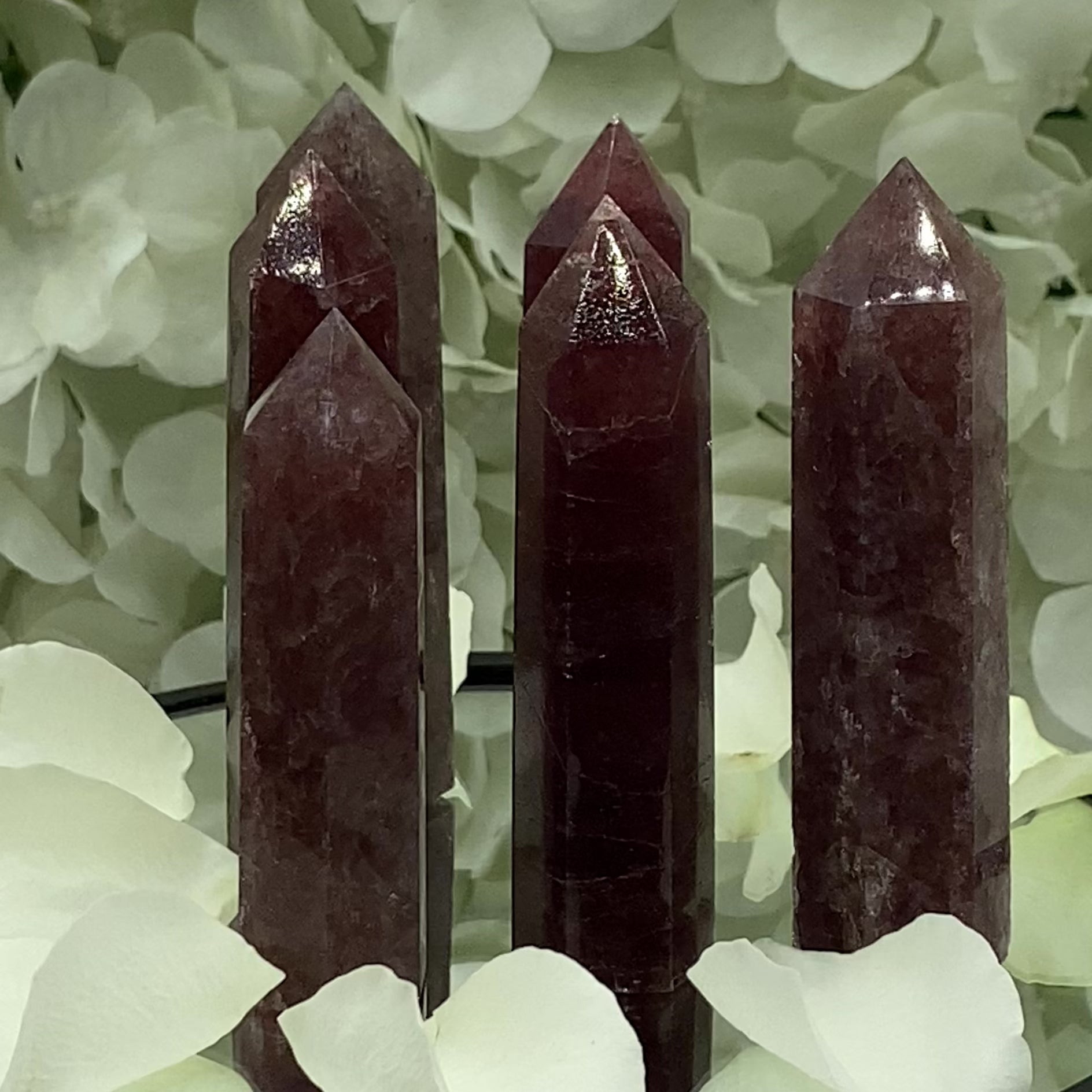 Strawberry Quartz Point - Intuition & Emotional Healing