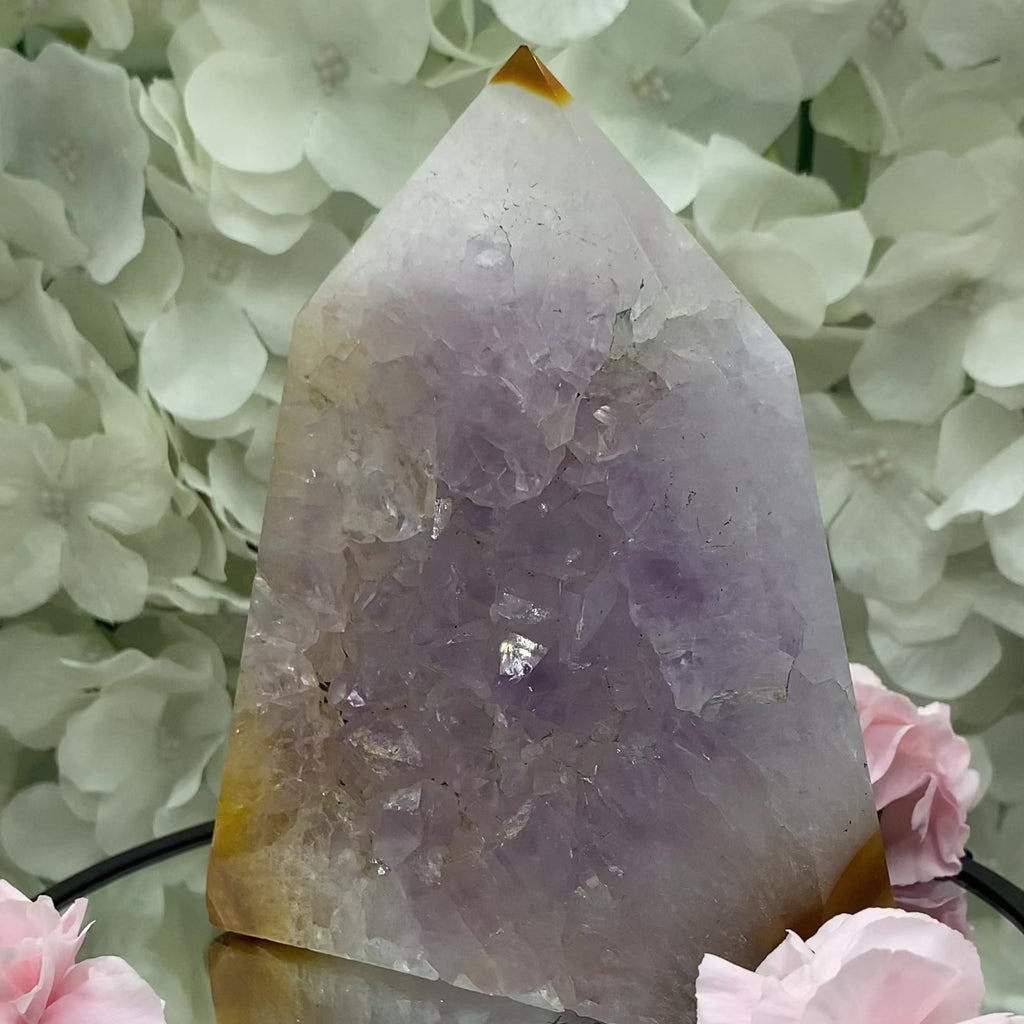 Amethyst Obelisk Drusy Tower - Spirituality & Transmutation