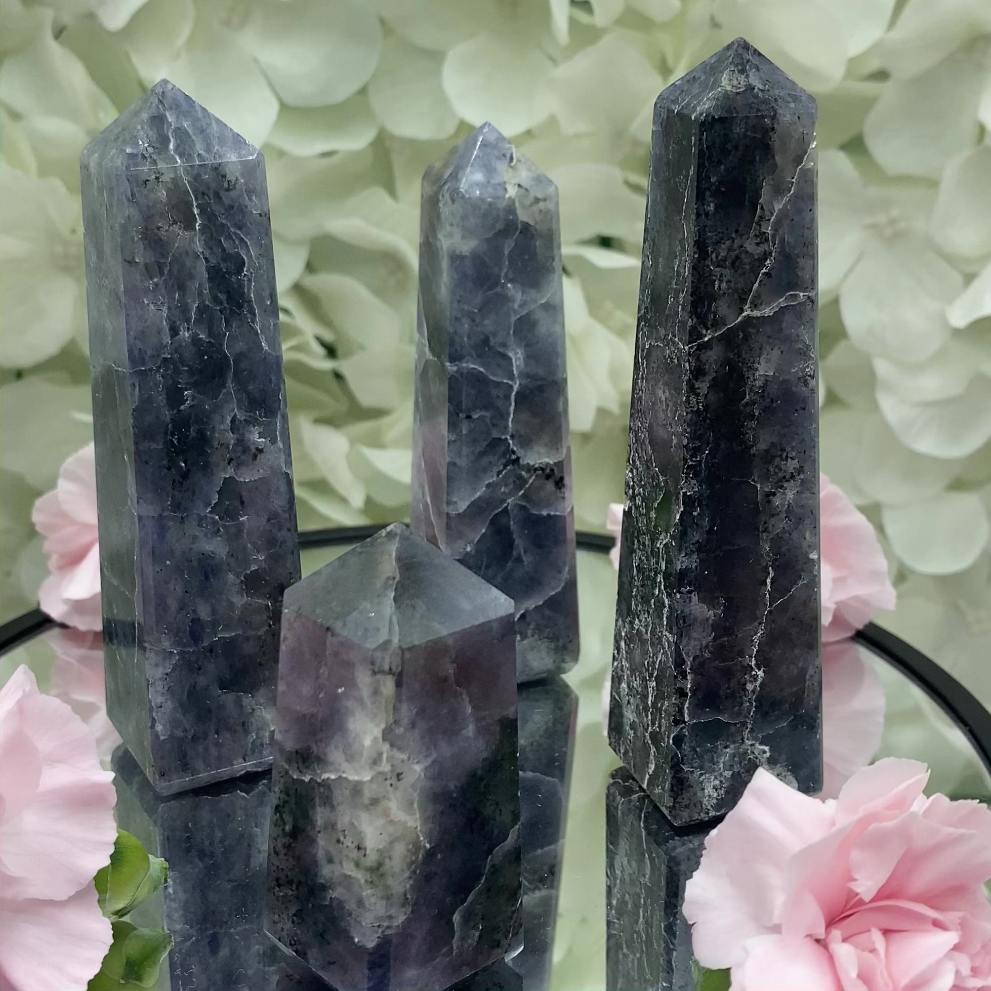 Iolite (Water Saphire) Obelisk - Psychic Abilities & Self-Awareness