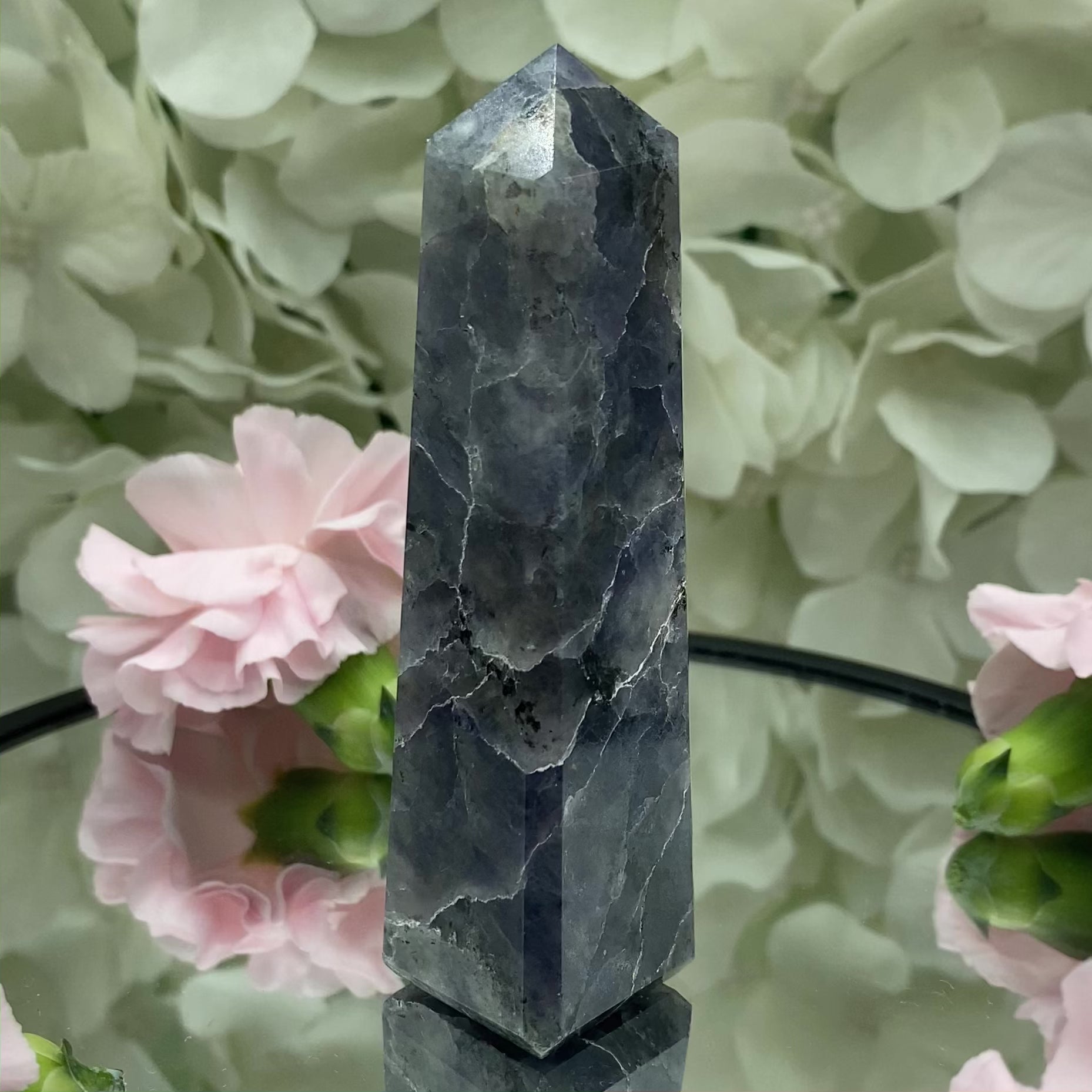 Iolite (Water Saphire) Obelisk - Psychic Abilities & Self-Awareness