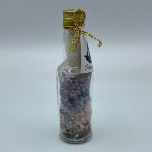 7 Chakras Gemstone Chips Bottle Crystals