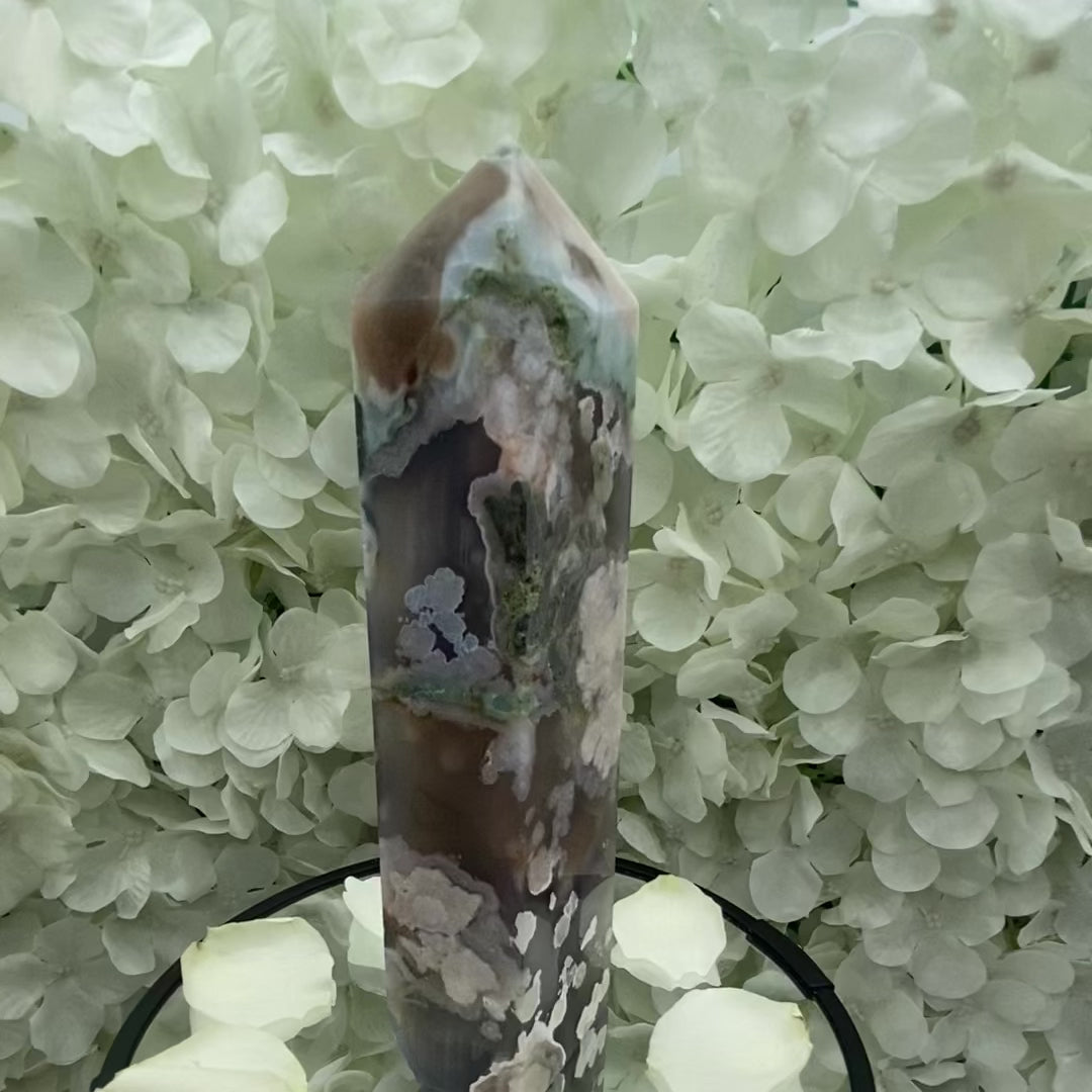 Flower Agate Point - Creativity & Self-Discovery