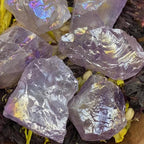 Rough Amethyst Aura Quartz Chunk - Spirituality & Transmutation