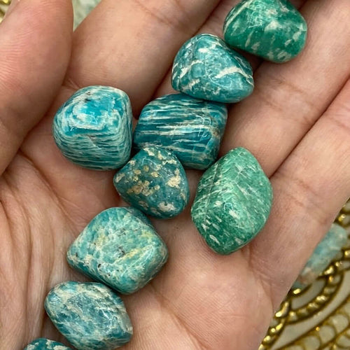 Amazonite Tumblestones - Success & Communication Crystals