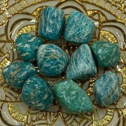 Amazonite Tumblestones - Success & Communication Extra Small Crystals