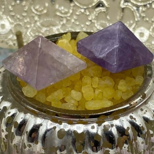 Amethyst Mini Pyramid - Spirituality & Transmutation Mini- 2cm Crystals