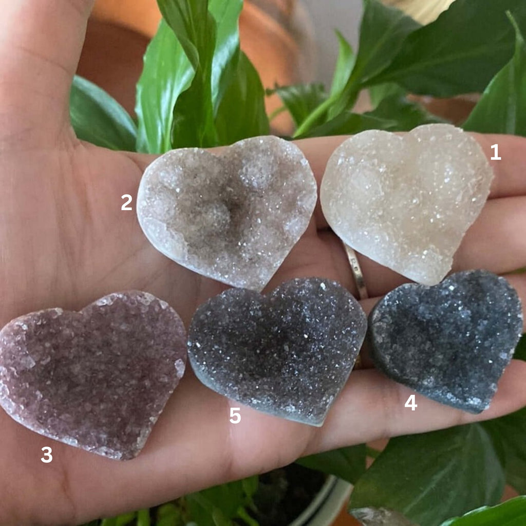 Amethyst Rainbow Pastille Heart - Spirituality & Transmutation Crystals