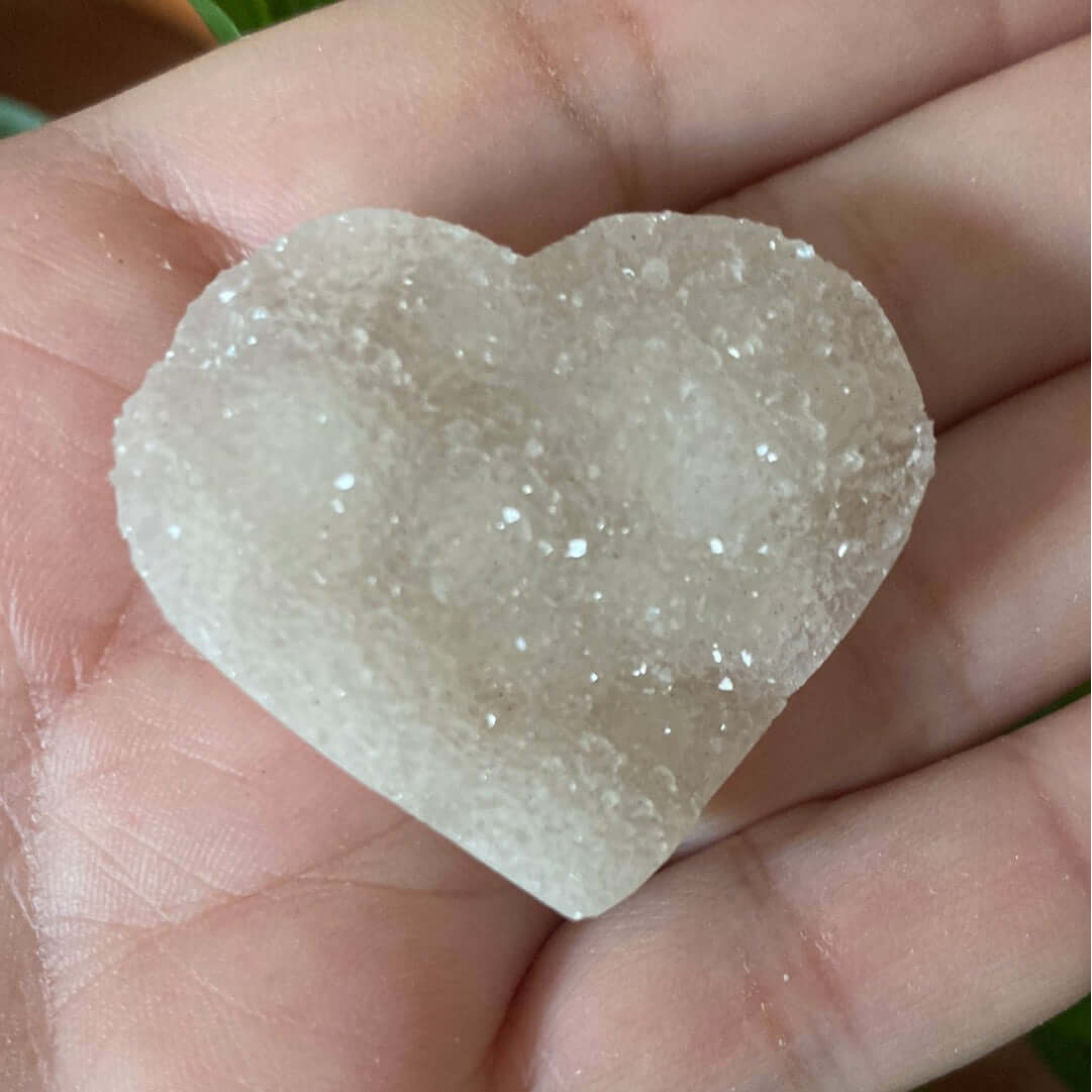Amethyst Rainbow Pastille Heart - Spirituality & Transmutation 1- 3.8cm Crystals