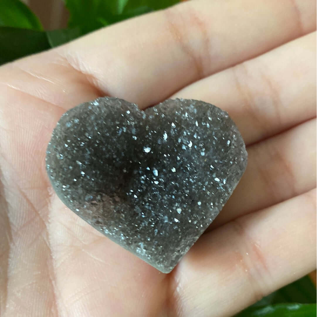 Amethyst Rainbow Pastille Heart - Spirituality & Transmutation 5- 3.6cm Crystals