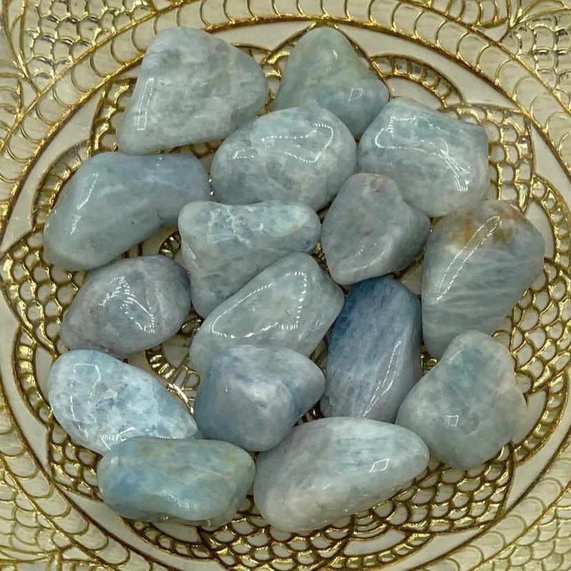 Aquamarine Tumblestones - Serenity & Intuition Large Crystals