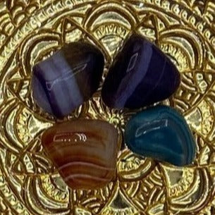 Banded Agate Tumblestones - Balance & Harmony Medium Crystals