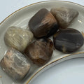 Black Moonstone Tumblestones - New Beginnings & Protection Medium Crystals