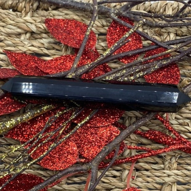 Black Obsidian Double Terminated Wand - Protection & Awareness Crystals