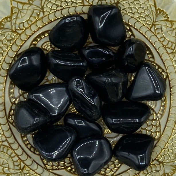 Black Obsidian Tumblestones - Protection & Awareness Large Crystals