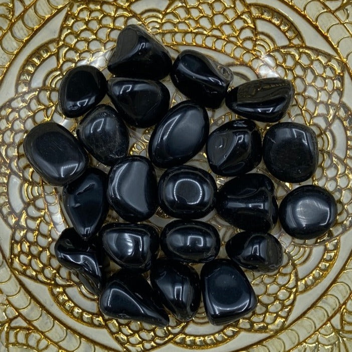 Black Obsidian Tumblestones - Protection & Awareness Crystals
