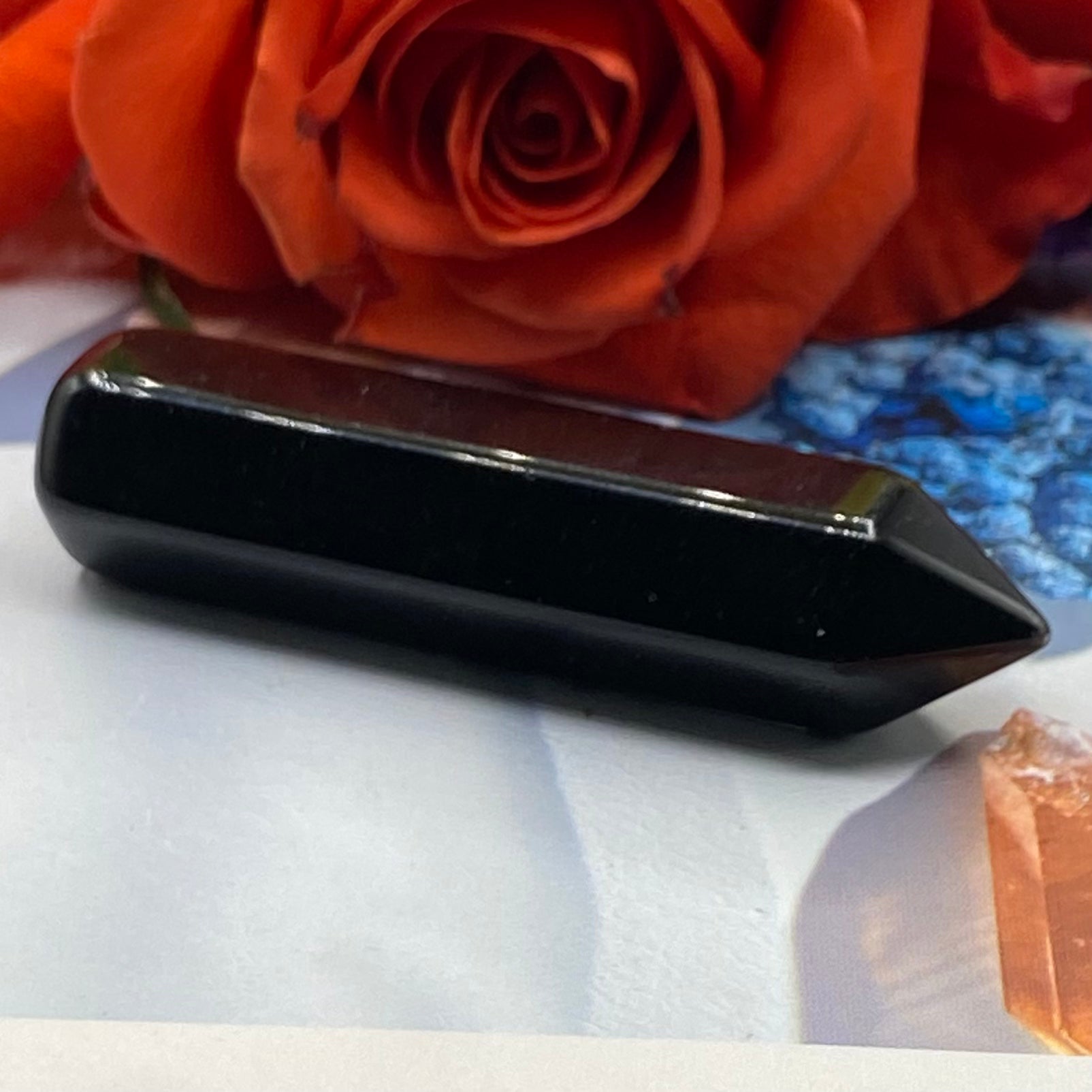 Black Obsidian Wand - Protection & Awareness Crystals