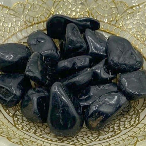 Black Tourmaline Tumblestones - Energetic Protection Crystals