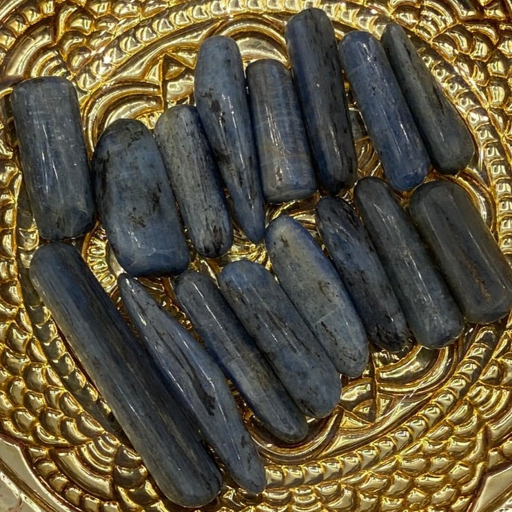 Blue Kyanite Tumblestones - Spiritual Protection Crystals