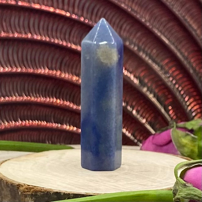 Blue Quartz Polished Point - Harmony & Communication Crystals