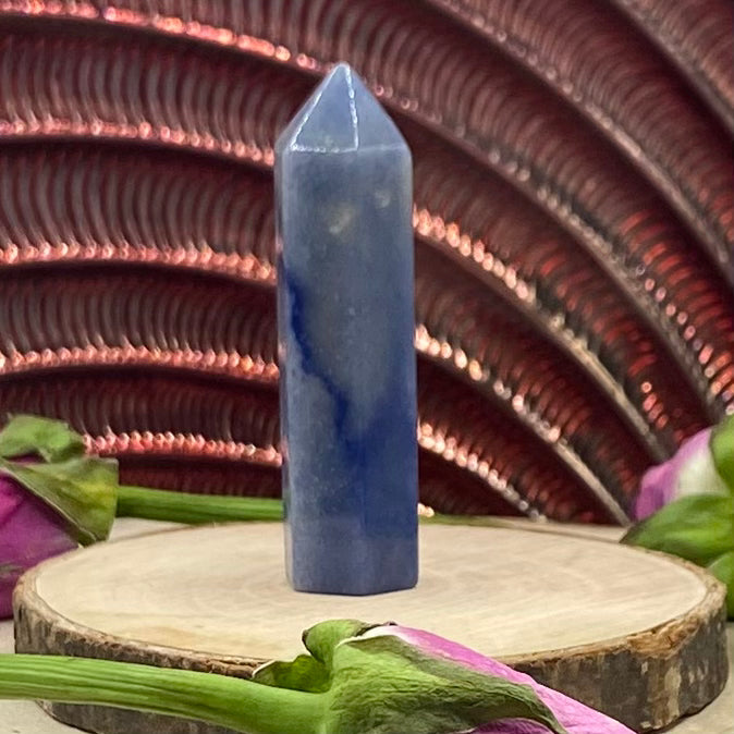 Blue Quartz Polished Point - Harmony & Communication 2- 6cm Crystals