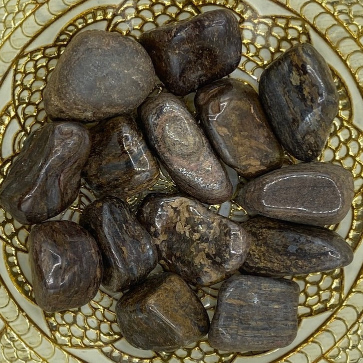 Bronzite Tumblestones - Protection & Grounding Large Crystals