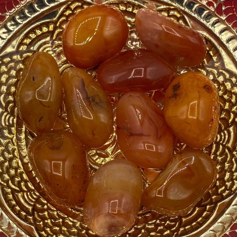 Carnelian Tumblestones - Vitality & Courage Crystals