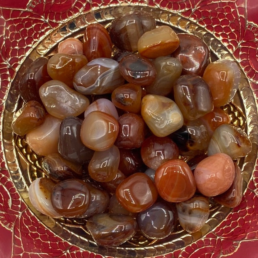 Carnelian Tumblestones - Vitality & Courage Medium Crystals