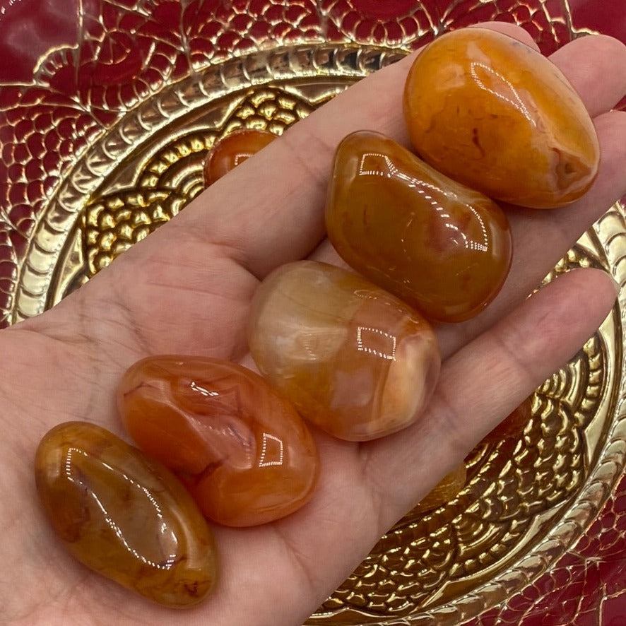 Carnelian Tumblestones - Vitality & Courage Crystals