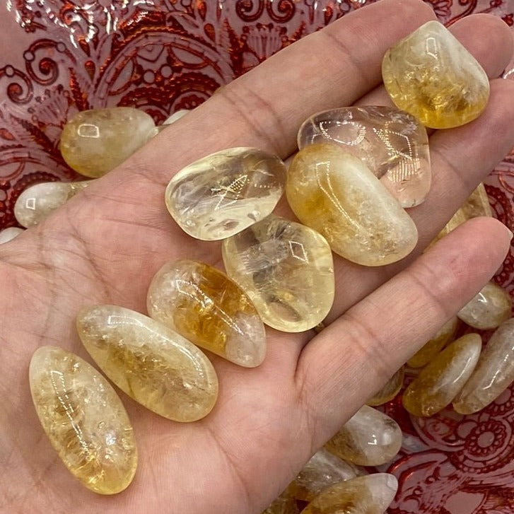 Citrine Tumblestones (Heat Treated) - Abundance & Success Crystals