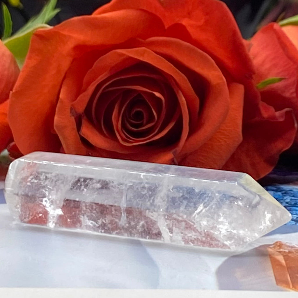 Clear Quartz (Rock Crystal) Wand - Intuition & Wisdom 6.2cm Crystals