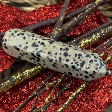 Dalmatian Jasper Wand - Joy & Lightness Crystals