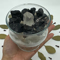 Envy & Evil Eye Protection Crystals Bowl Rough Black Tourmaline Crystals