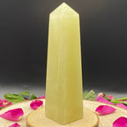 Green Calcite Obelisk - Emotional Balance Crystals