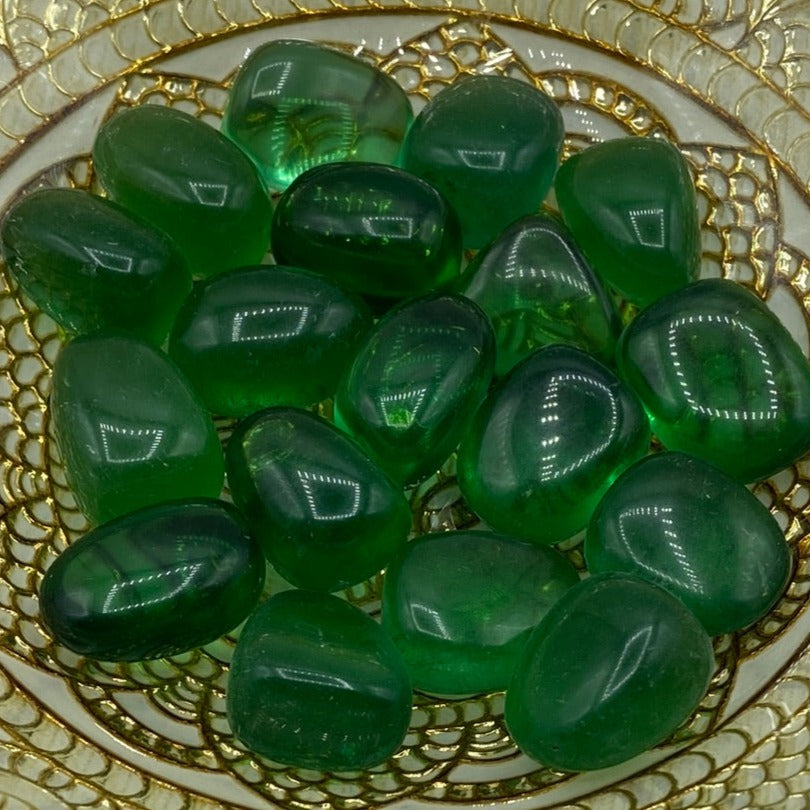 Green Obsidian Tumblestones Crystals